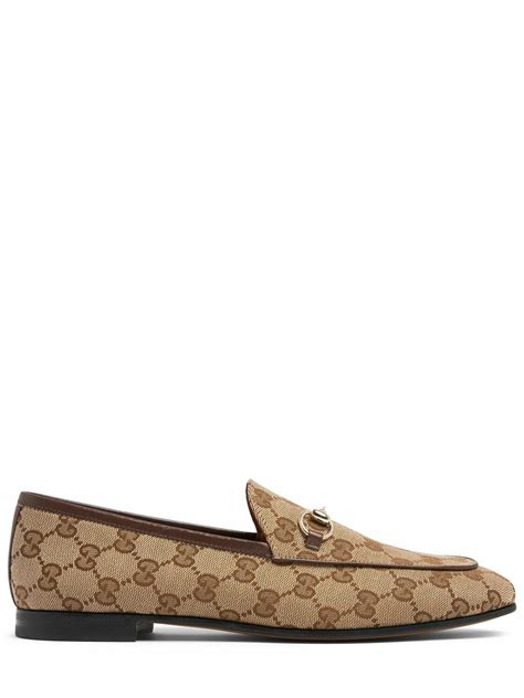 Gucci 10mm New Jordaan canvas loafers 